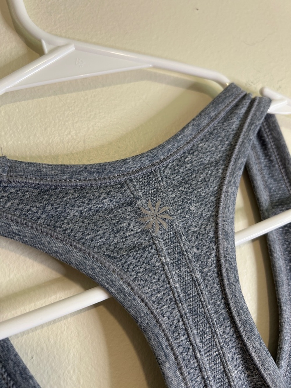 Athleta Heather Gray Ruched Racerback Tank - Picture 6 of 6
